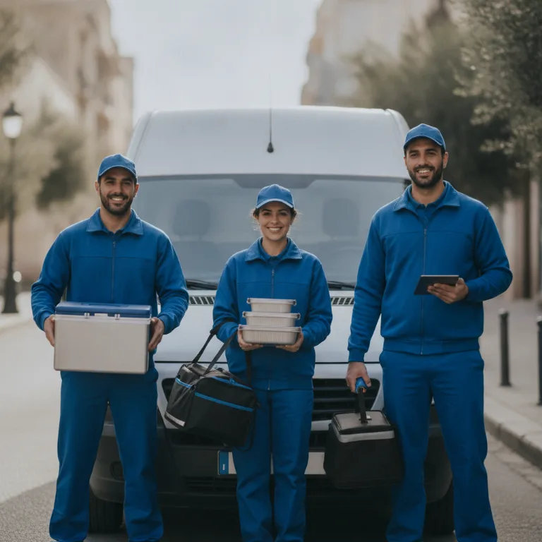Entrega de Comidas equipo en Villa de Vallecas